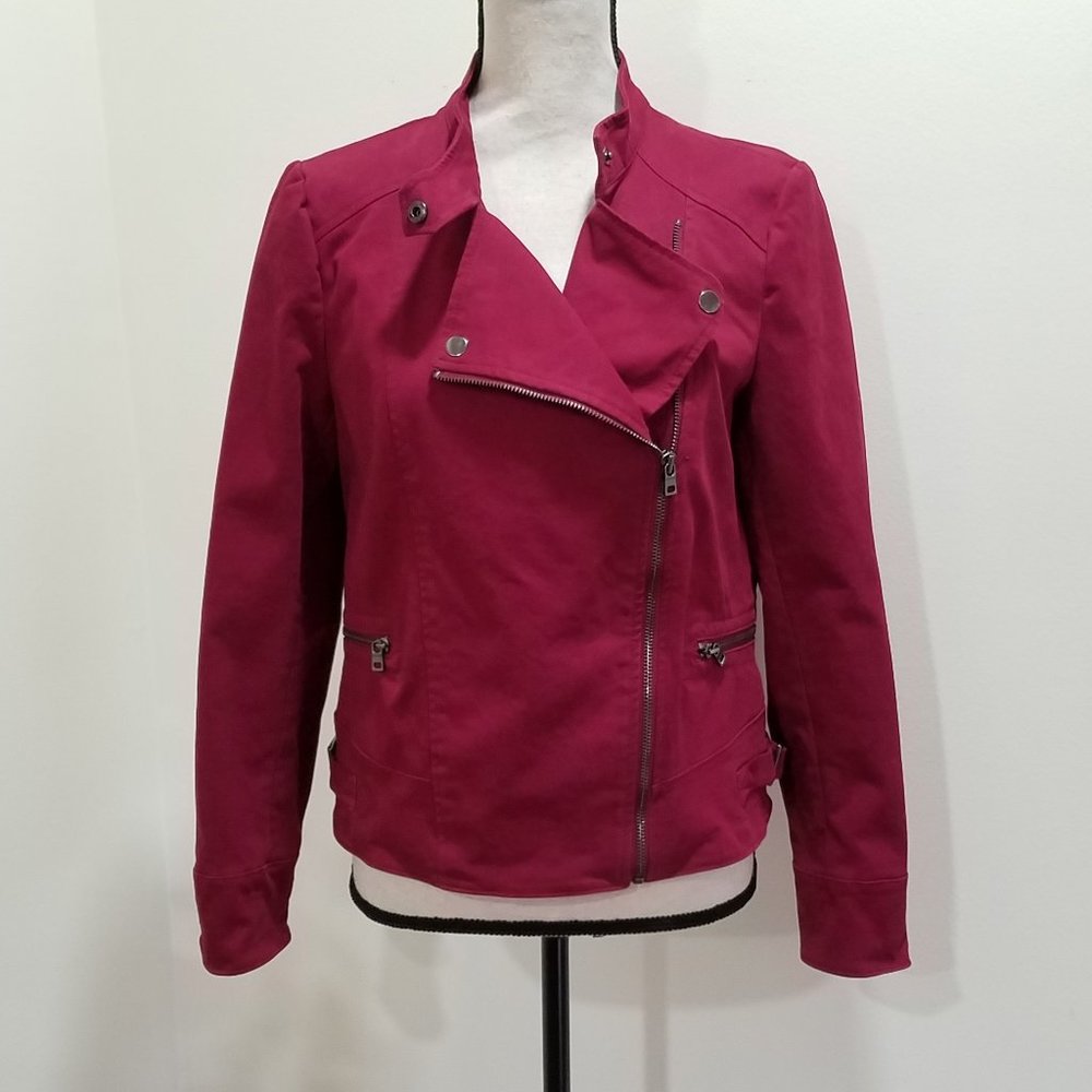 Banana Republic Sueded Cotton Moto Jacket
